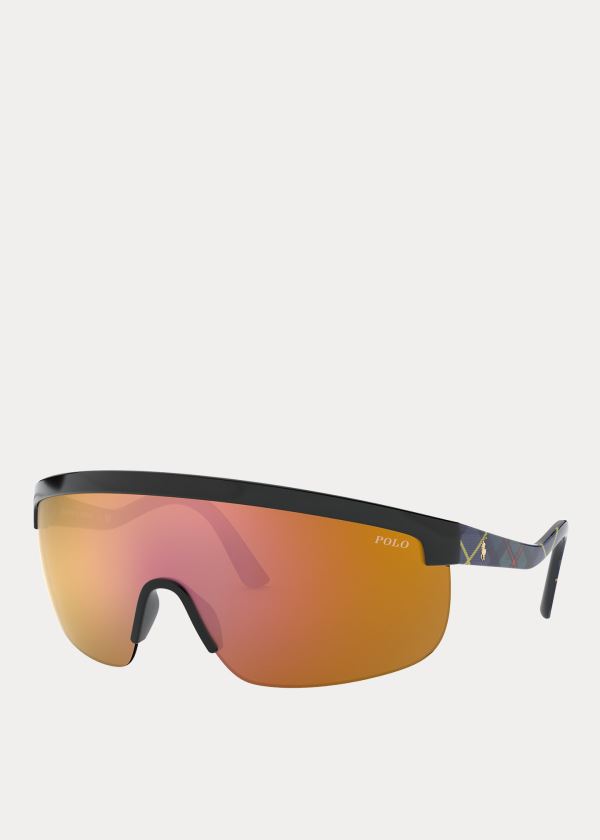 Gafas De Sol Polo Ralph Lauren Hombre Dorados - Shield - EMVGX3651